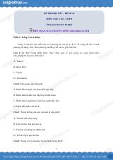 Đề số 14 - Đề kiểm tra học kì 1 (Đề thi học kì 1) - Ngữ văn 8